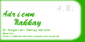 adrienn makkay business card